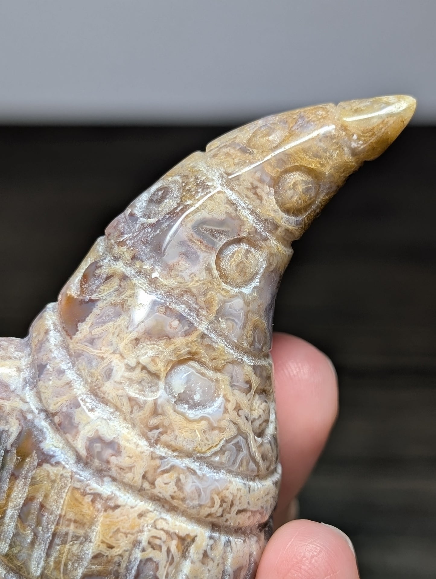 Sea Jasper Gnome Carving