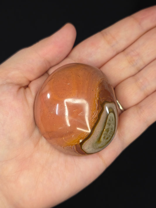Polychrome Jasper Palm Stone