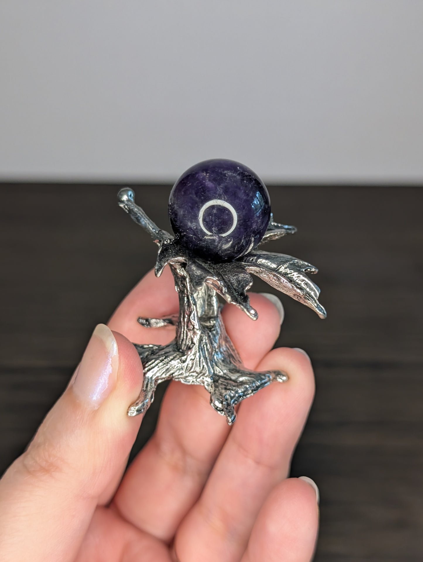 Metal Maple Tree Mini Sphere Holder