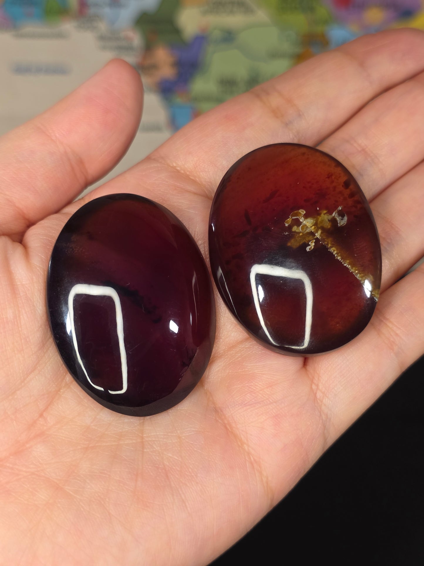 Amber Palm Stone