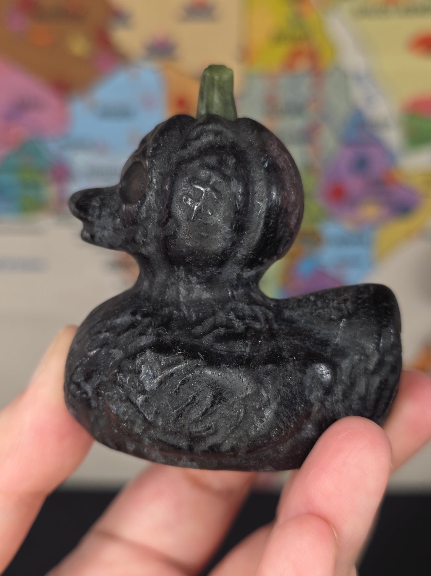 Garnet x Arfvedsonite Zombie Pumpkin Duck Carving