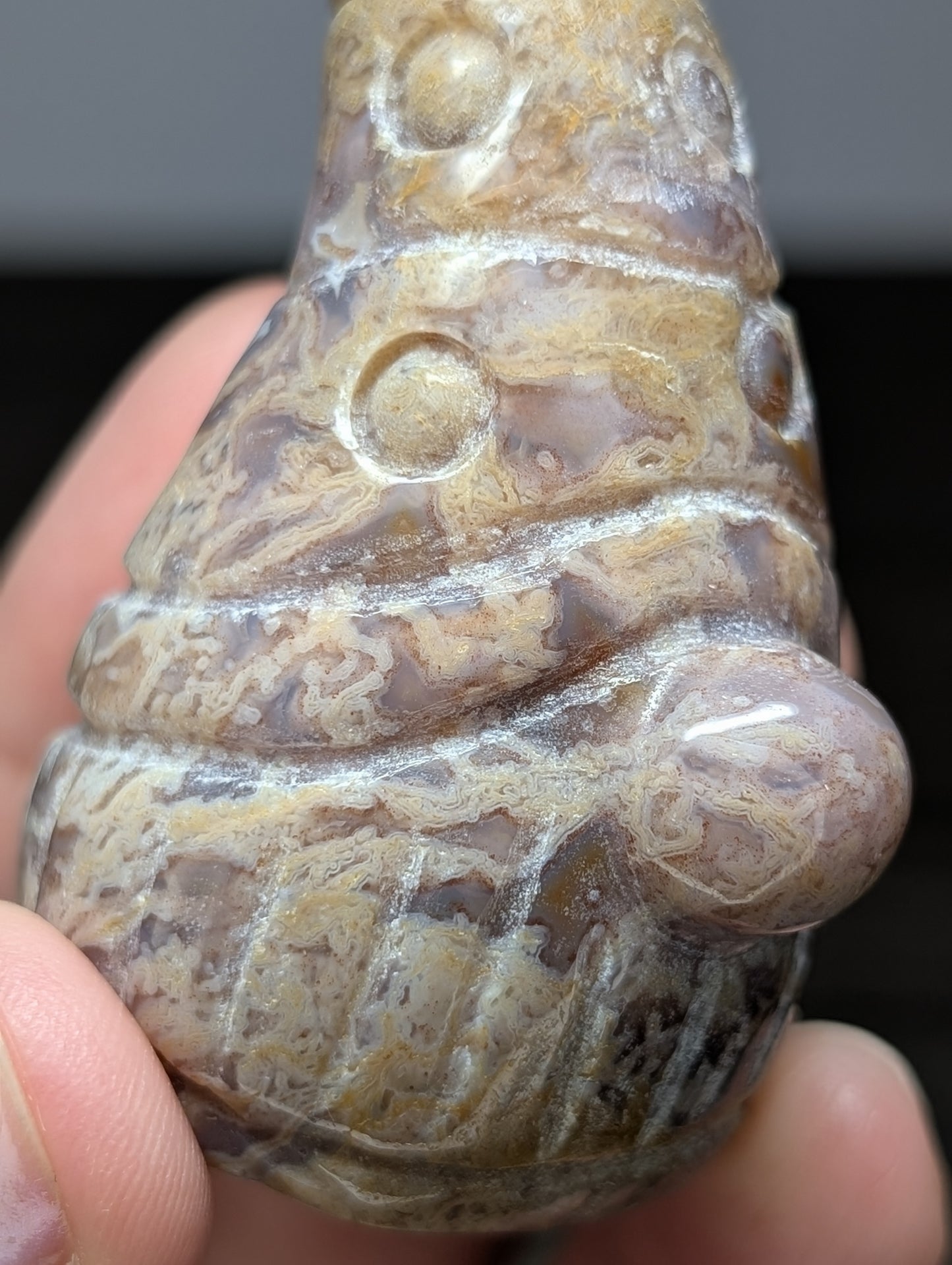 Sea Jasper Gnome Carving