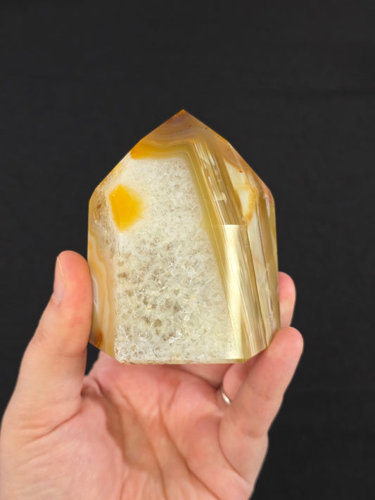 Chunky Banded Carnelian Tower