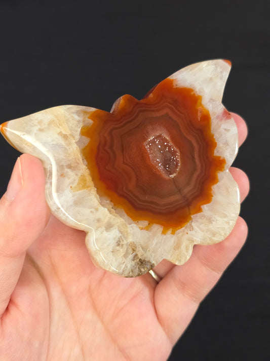 Carnelian Butterfly Carving