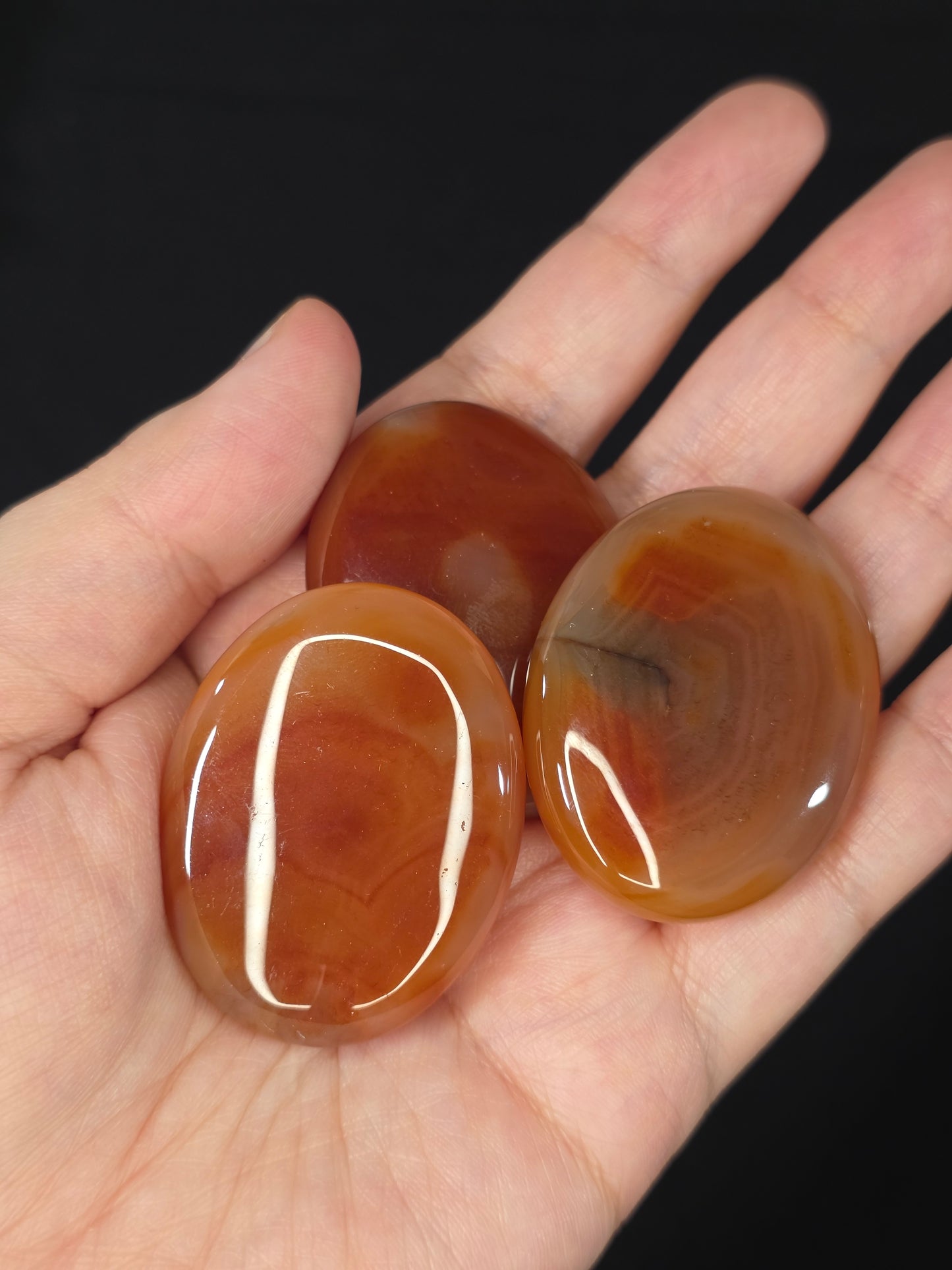 Carnelian Palm Stone