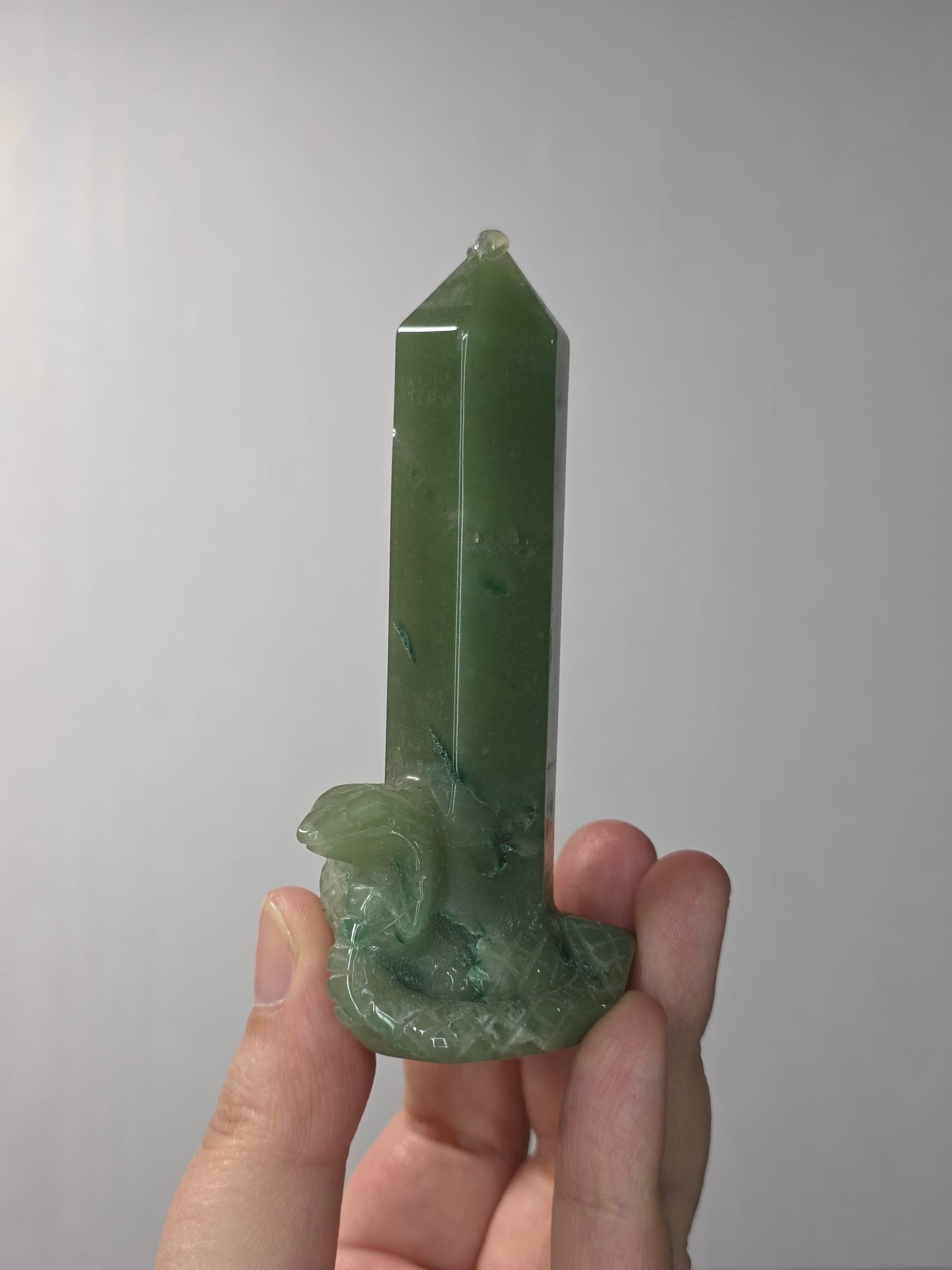 Green Aventurine Cobra Tower