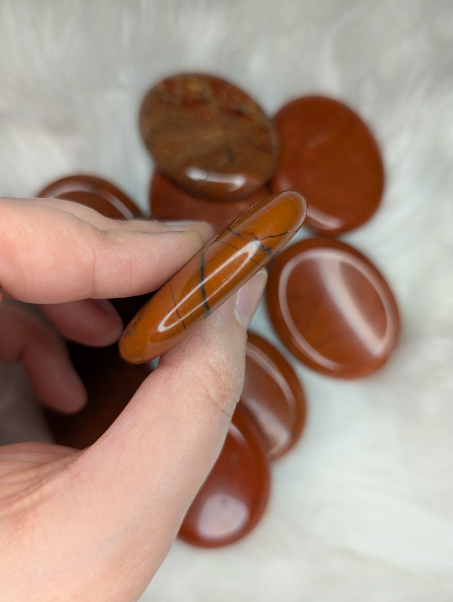 Red Jasper Worry Stone AR38