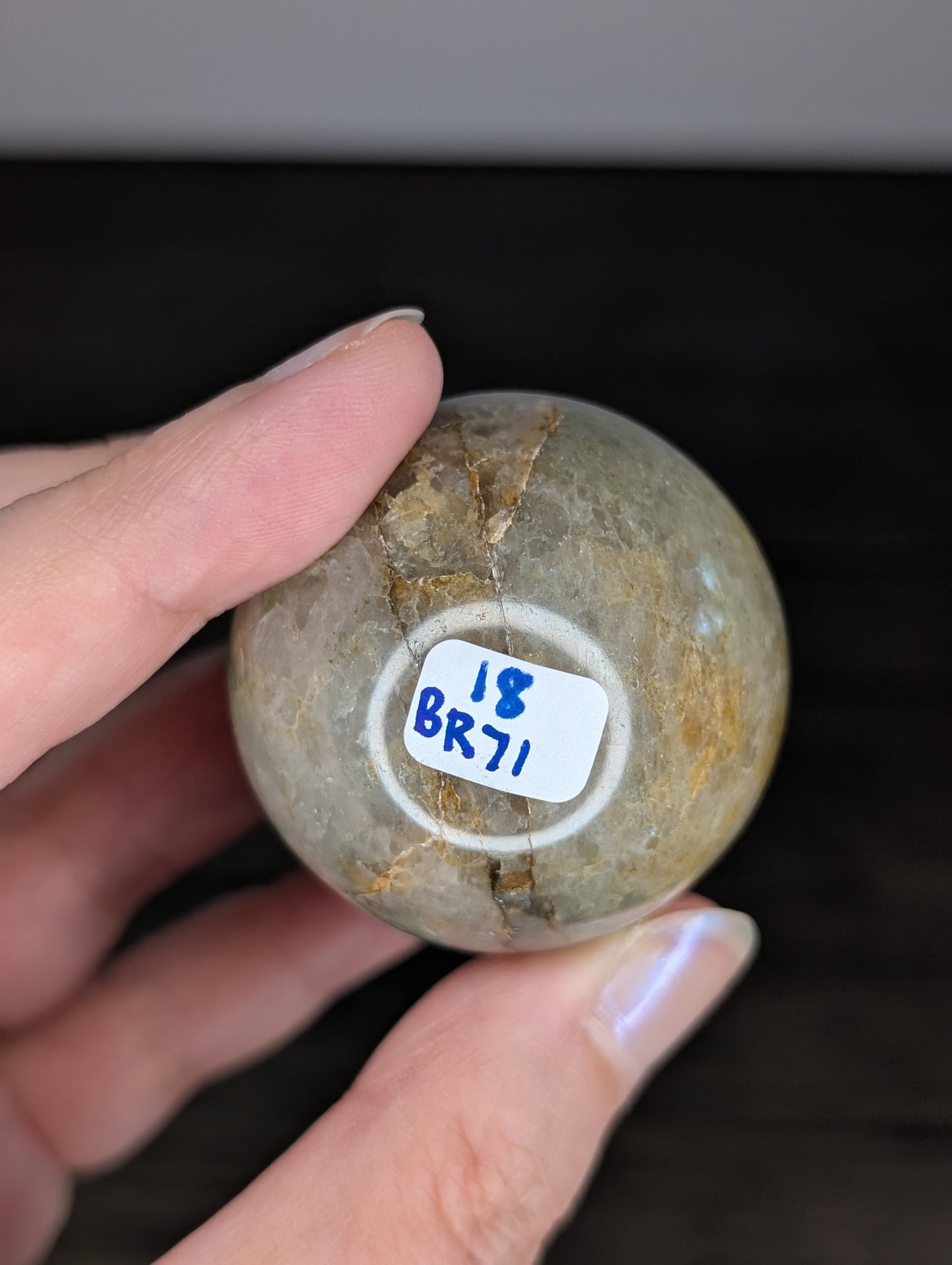 Golden Healer with Pyrite Sphere