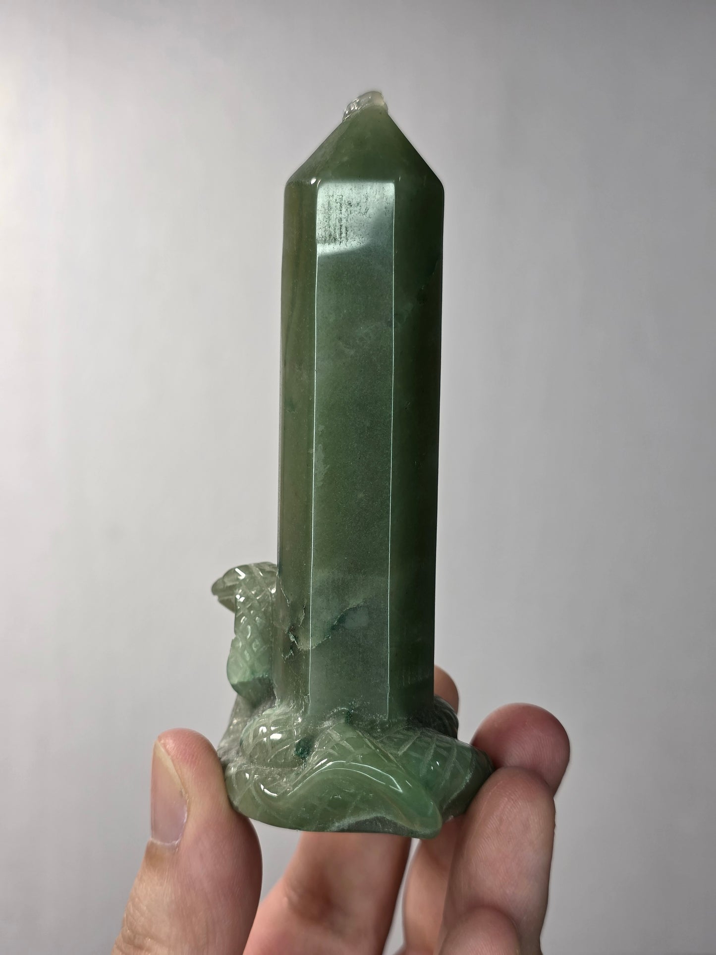 Green Aventurine Cobra Tower