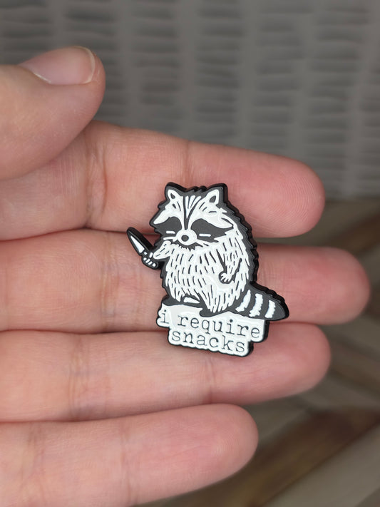 I Require Snacks Enamel Pin