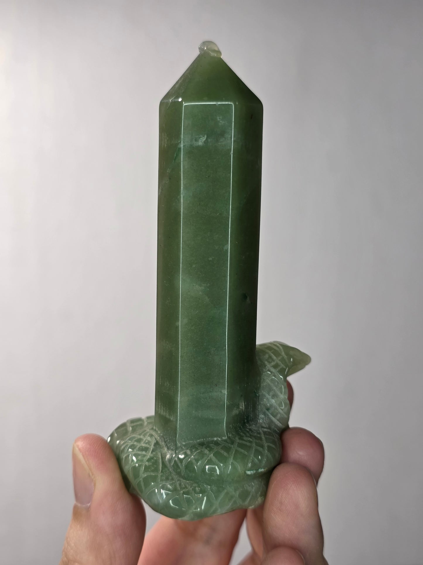 Green Aventurine Cobra Tower