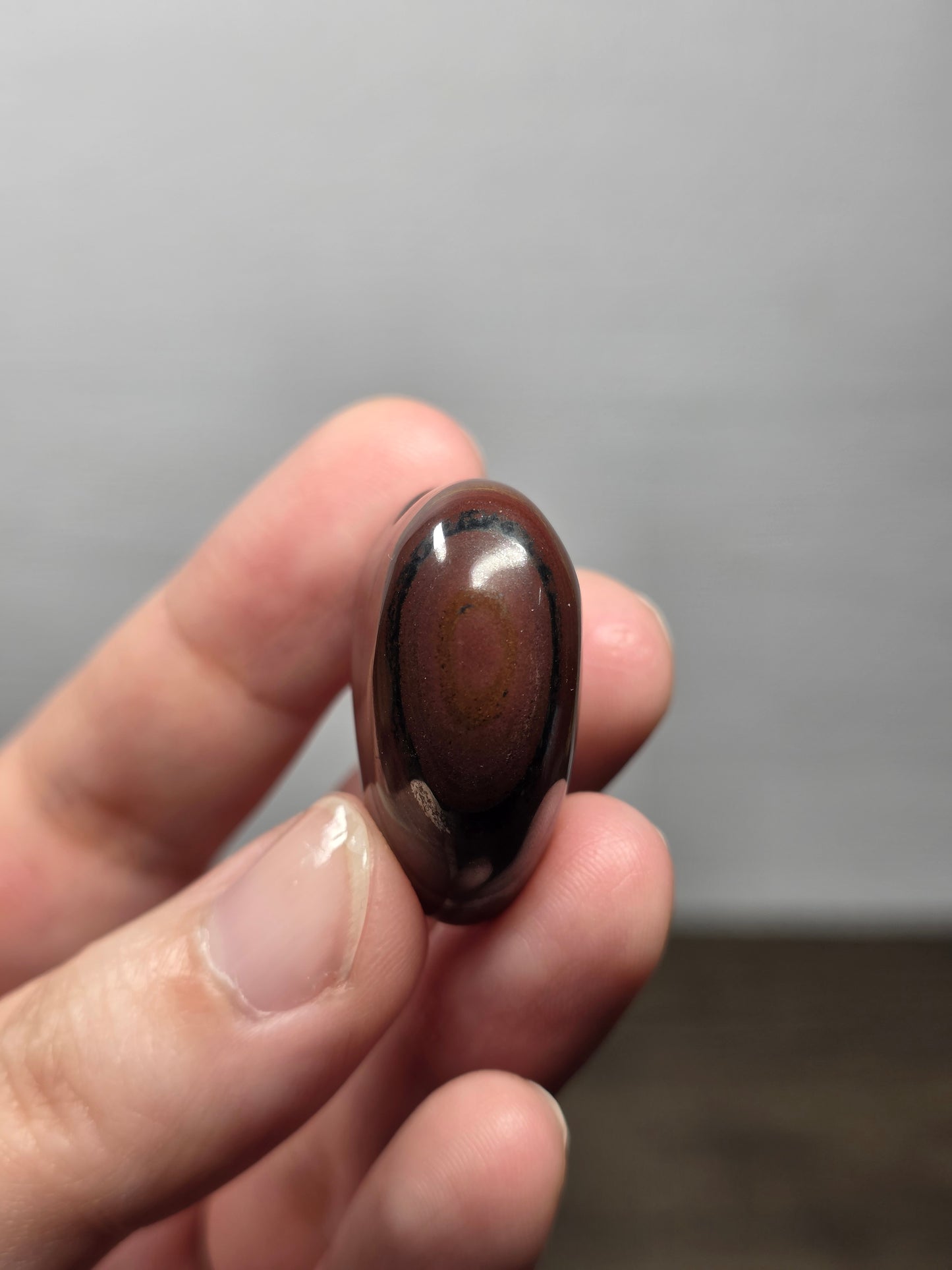 Iron Tigers Eye Heart Carving