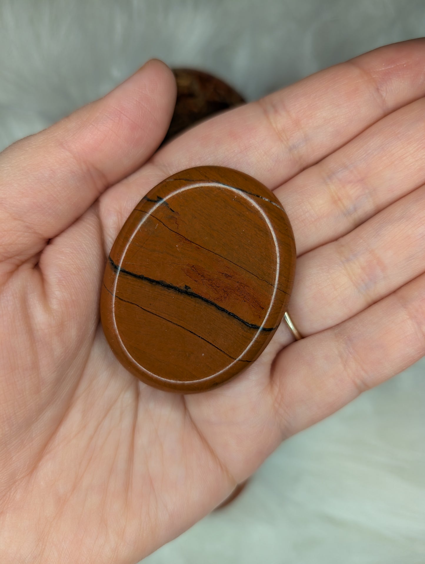 Red Jasper Worry Stone AR38