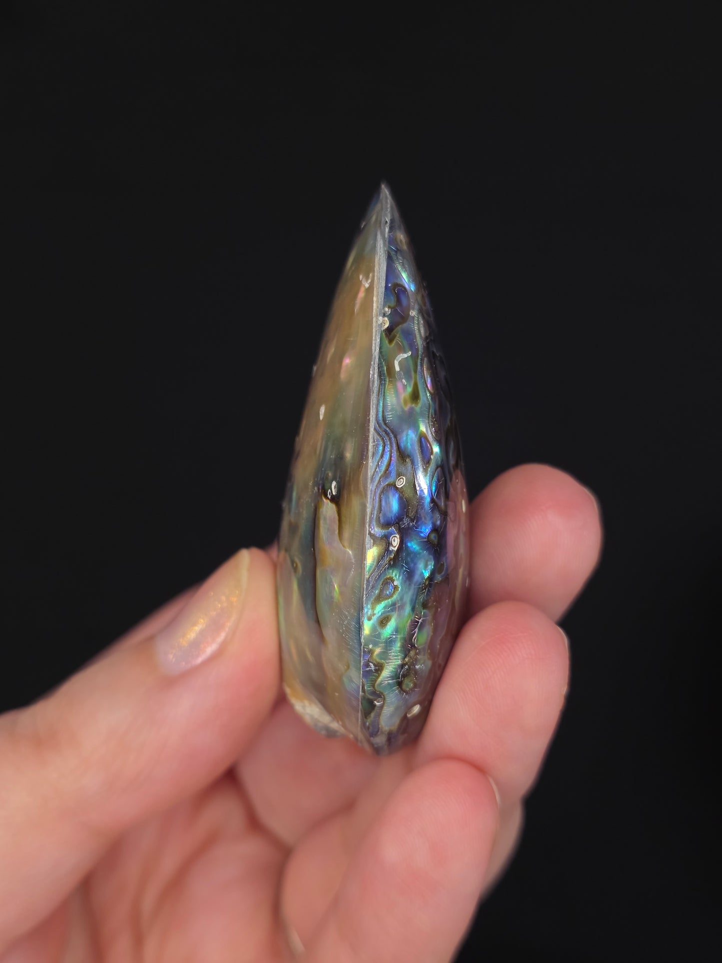 Abalone Shell Palm Stone