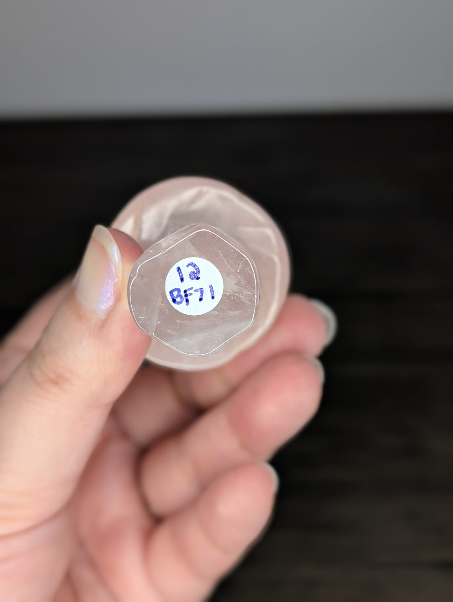 Rose Quartz Mushroom Carving