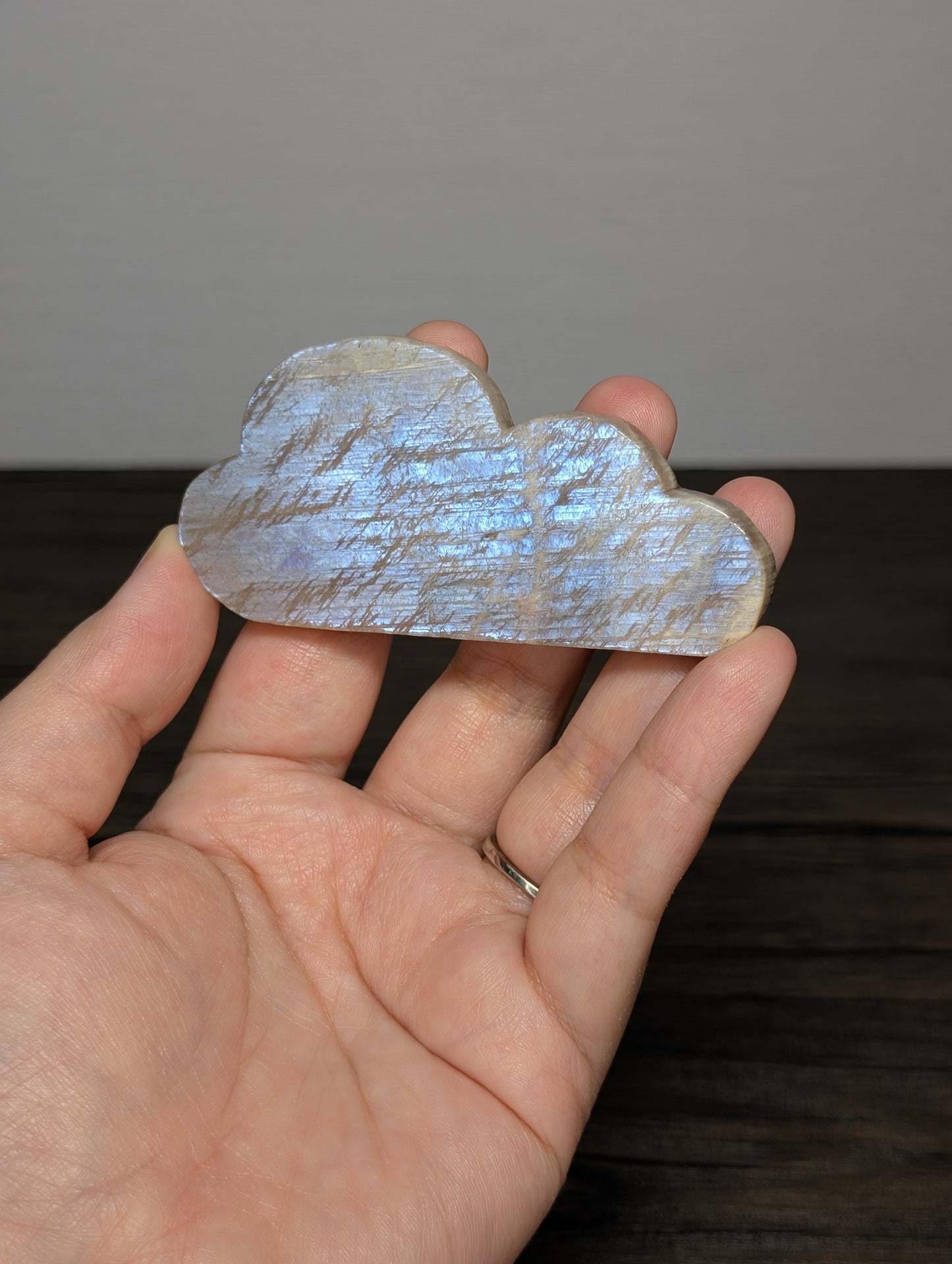 Blue Moonstone x Sunstone Cloud Carving