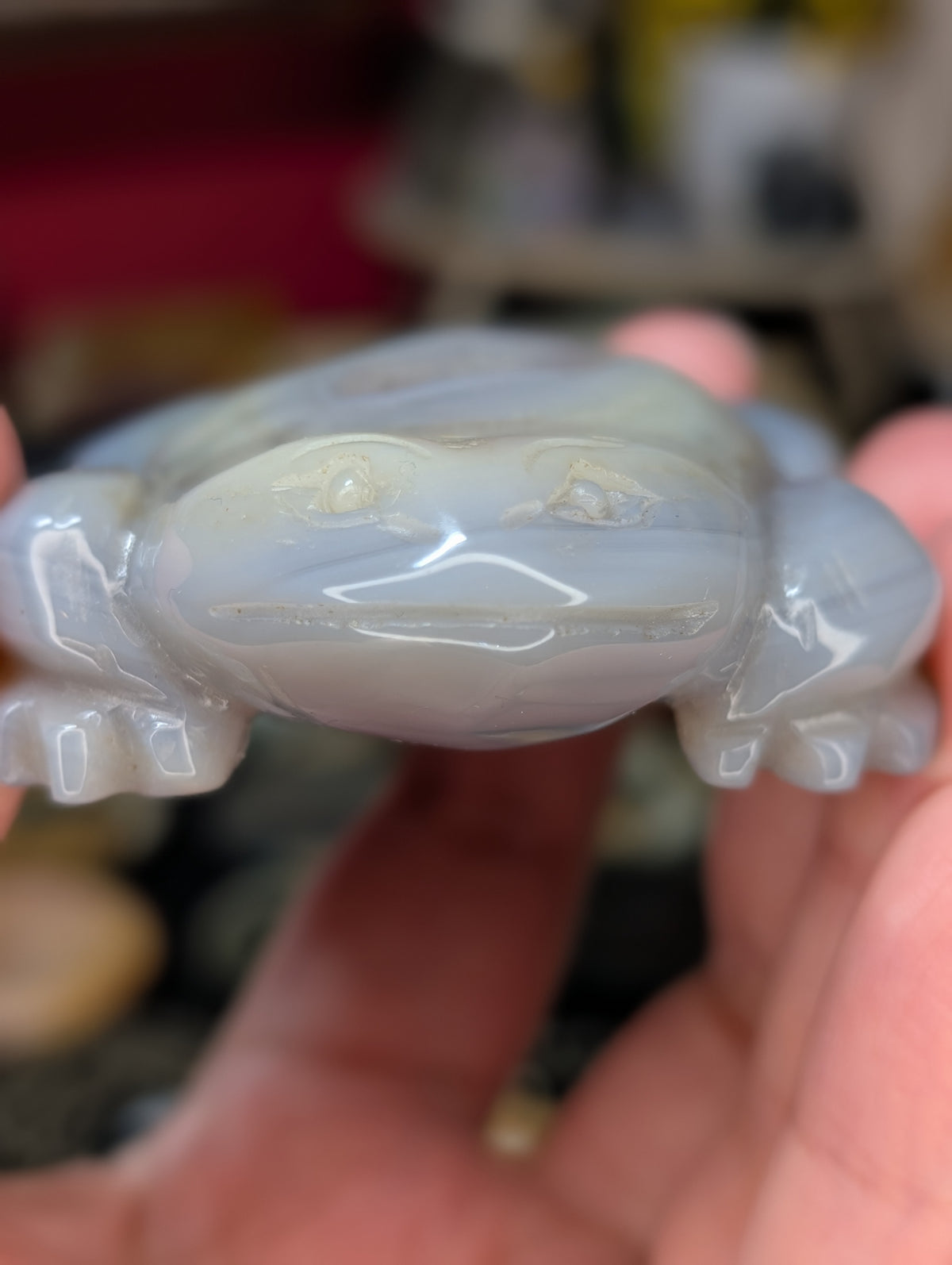 Agate Toad Carving – Gypsy Willow Art