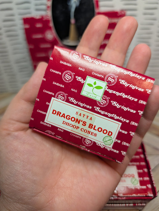 Dragon's Blood Dhoop Cones 12 pack
