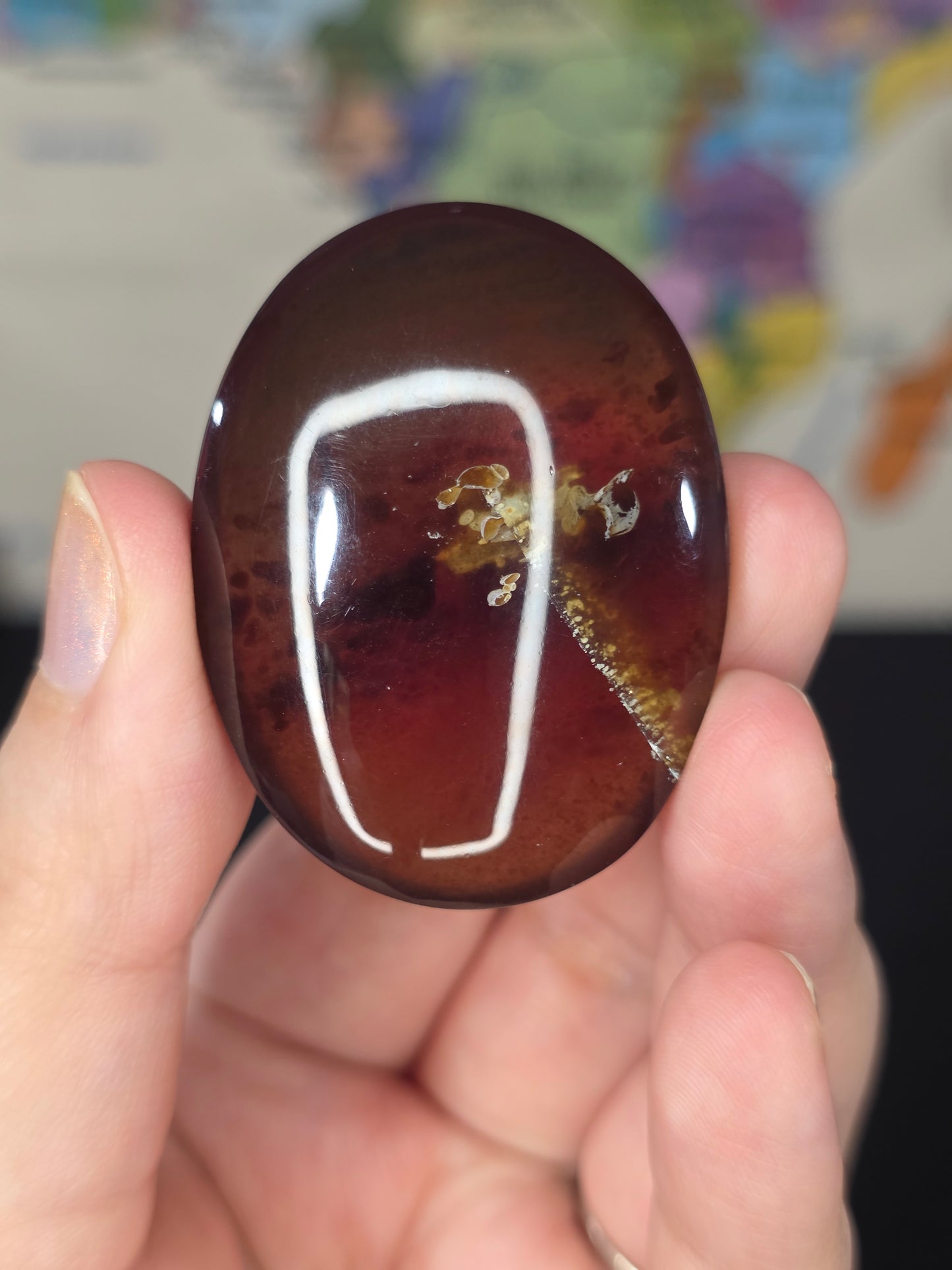 Amber Palm Stone