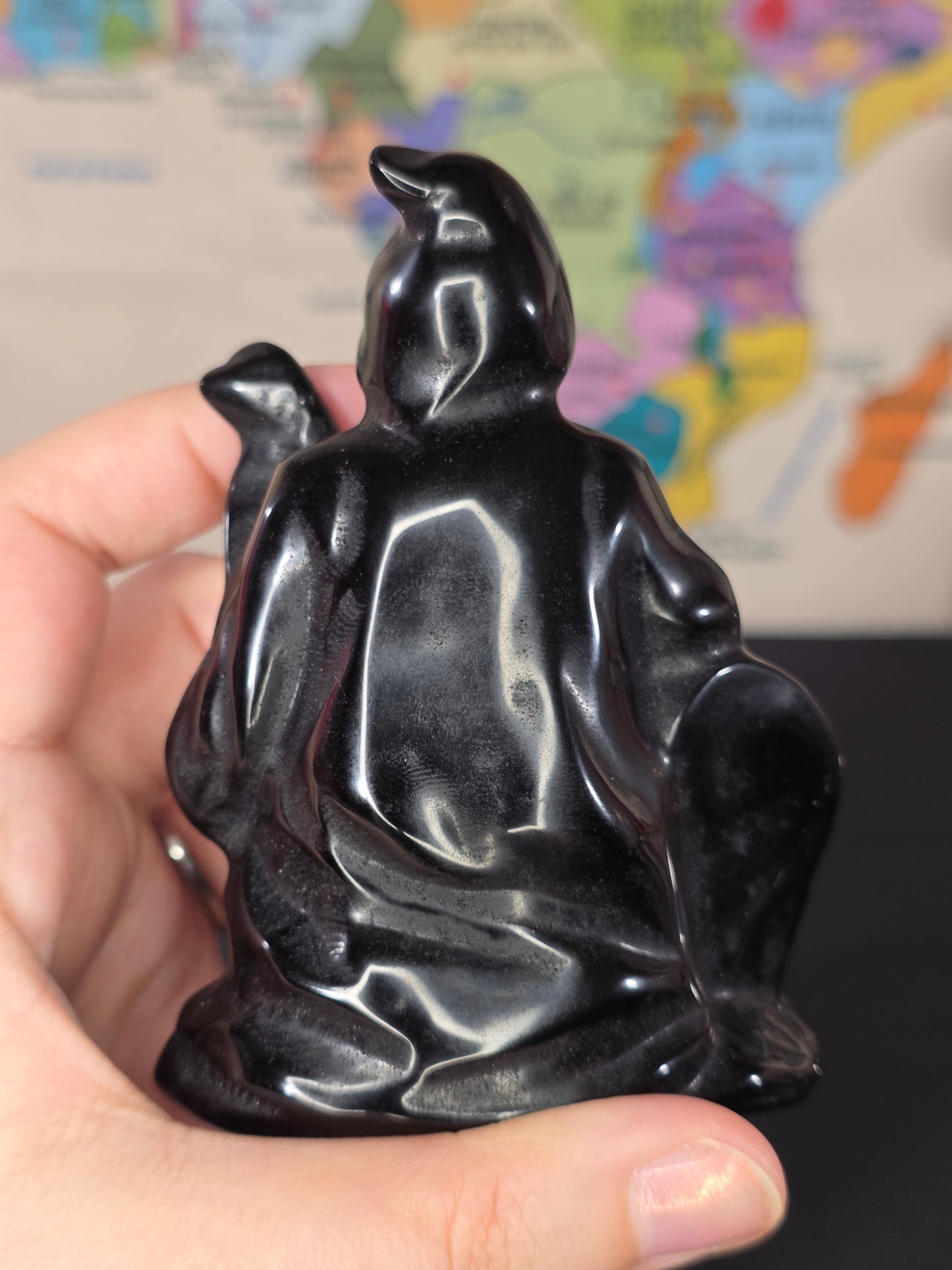 Black Obsidian Grim Reaper w/ Pumpkin Carving