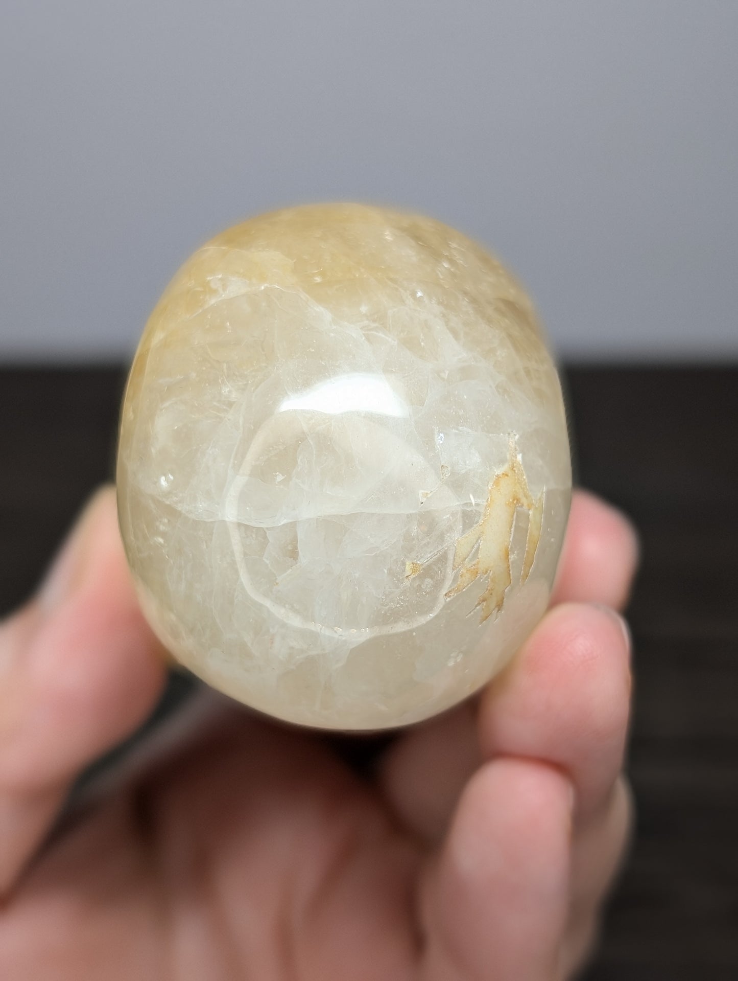 Golden Healer Skull Carving