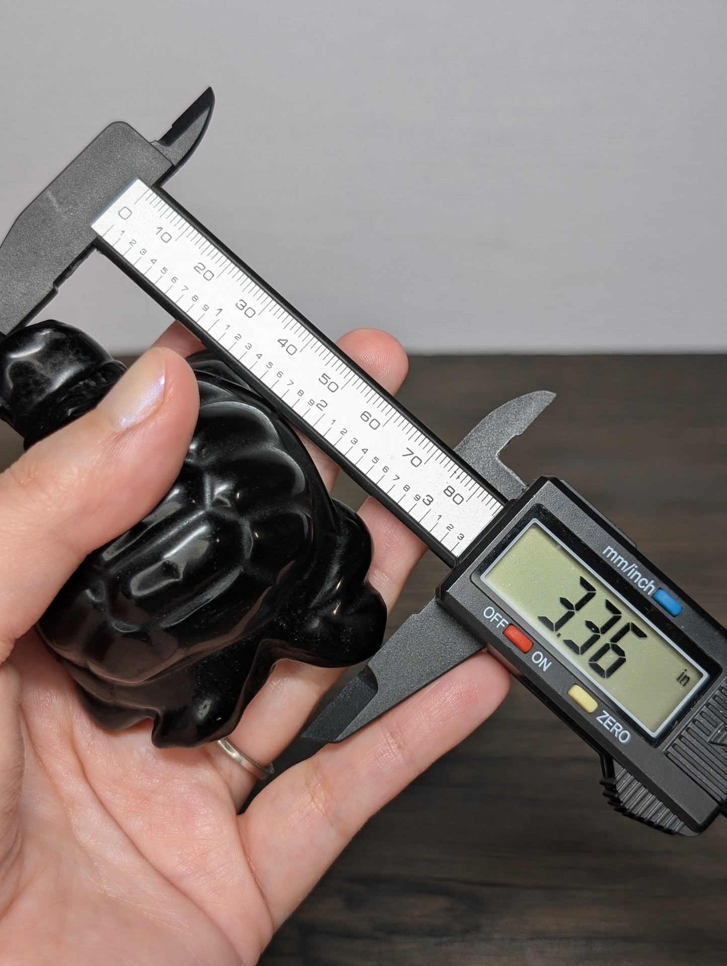 Black Obsidian Turtle Carving