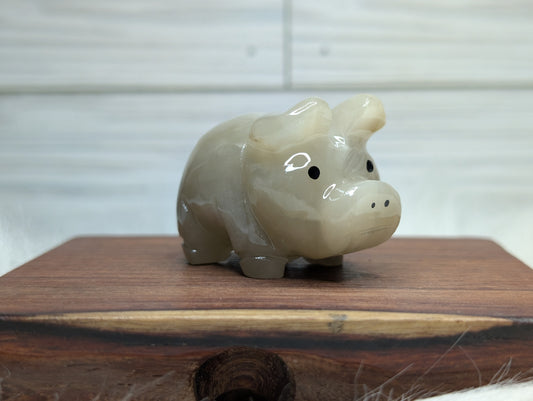 Marble Pig Carving