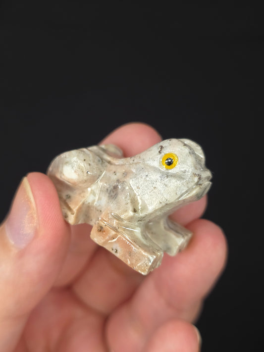 Soapstone Frog Carving