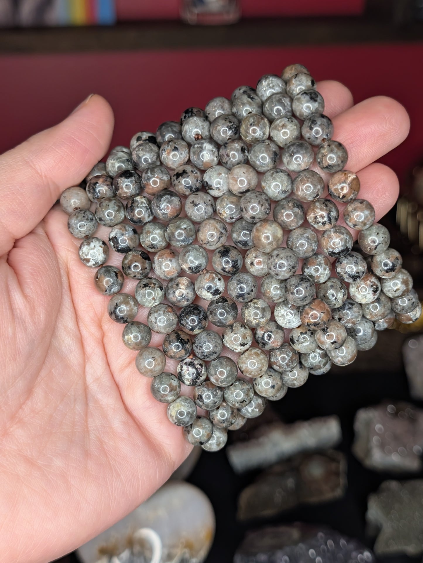 Yooperlite 8mm Bead Bracelet