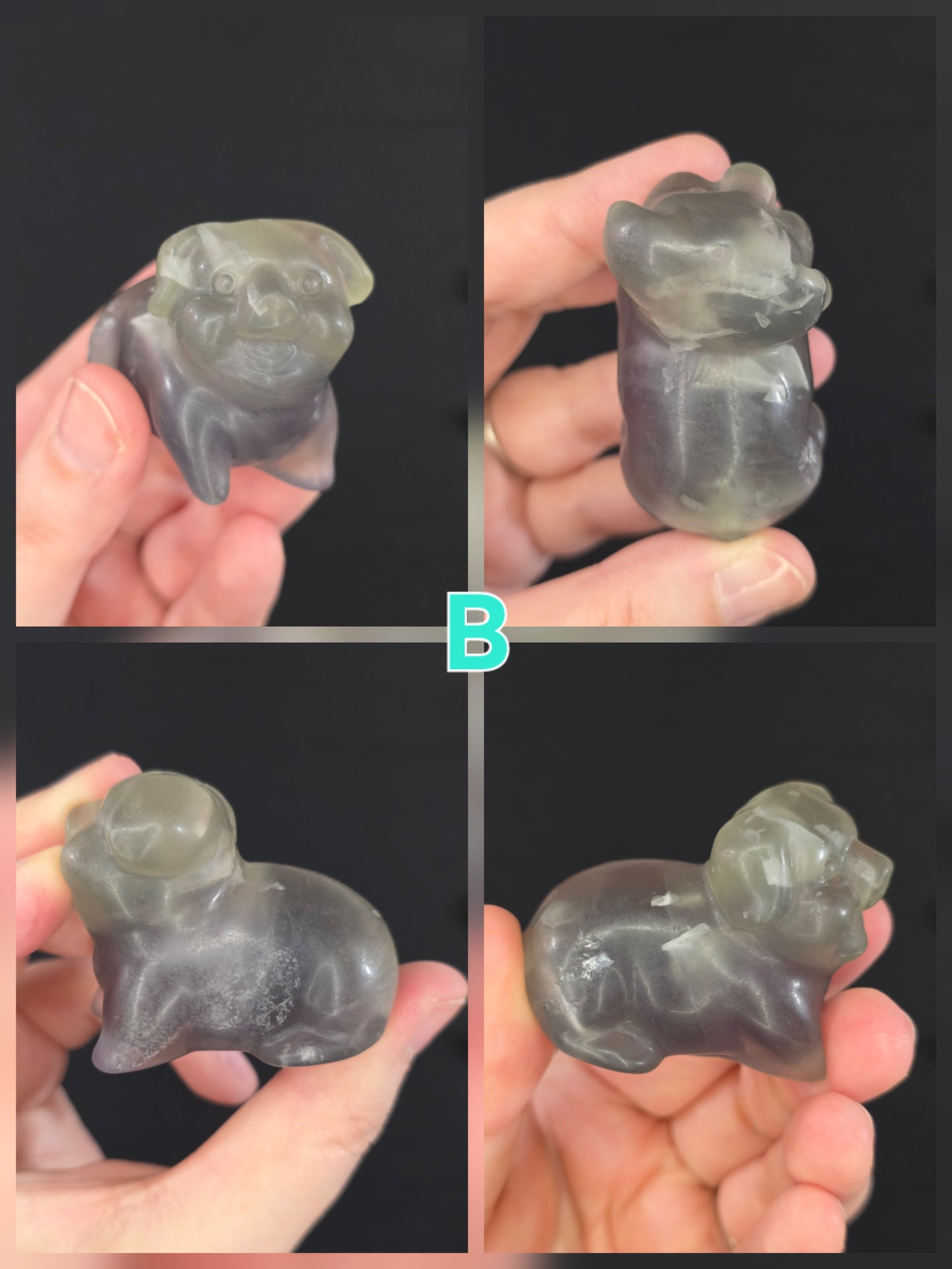 Happy Sitting Piggy Carving