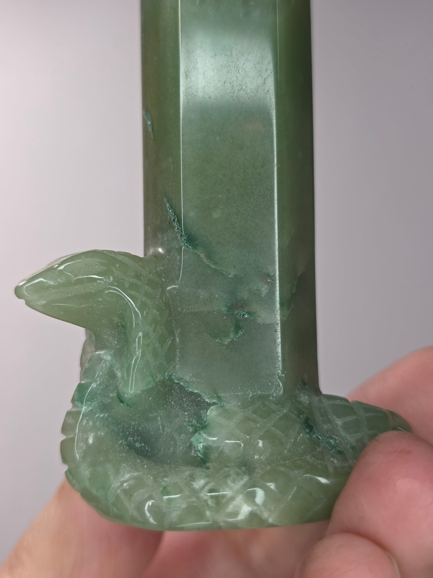 Green Aventurine Cobra Tower