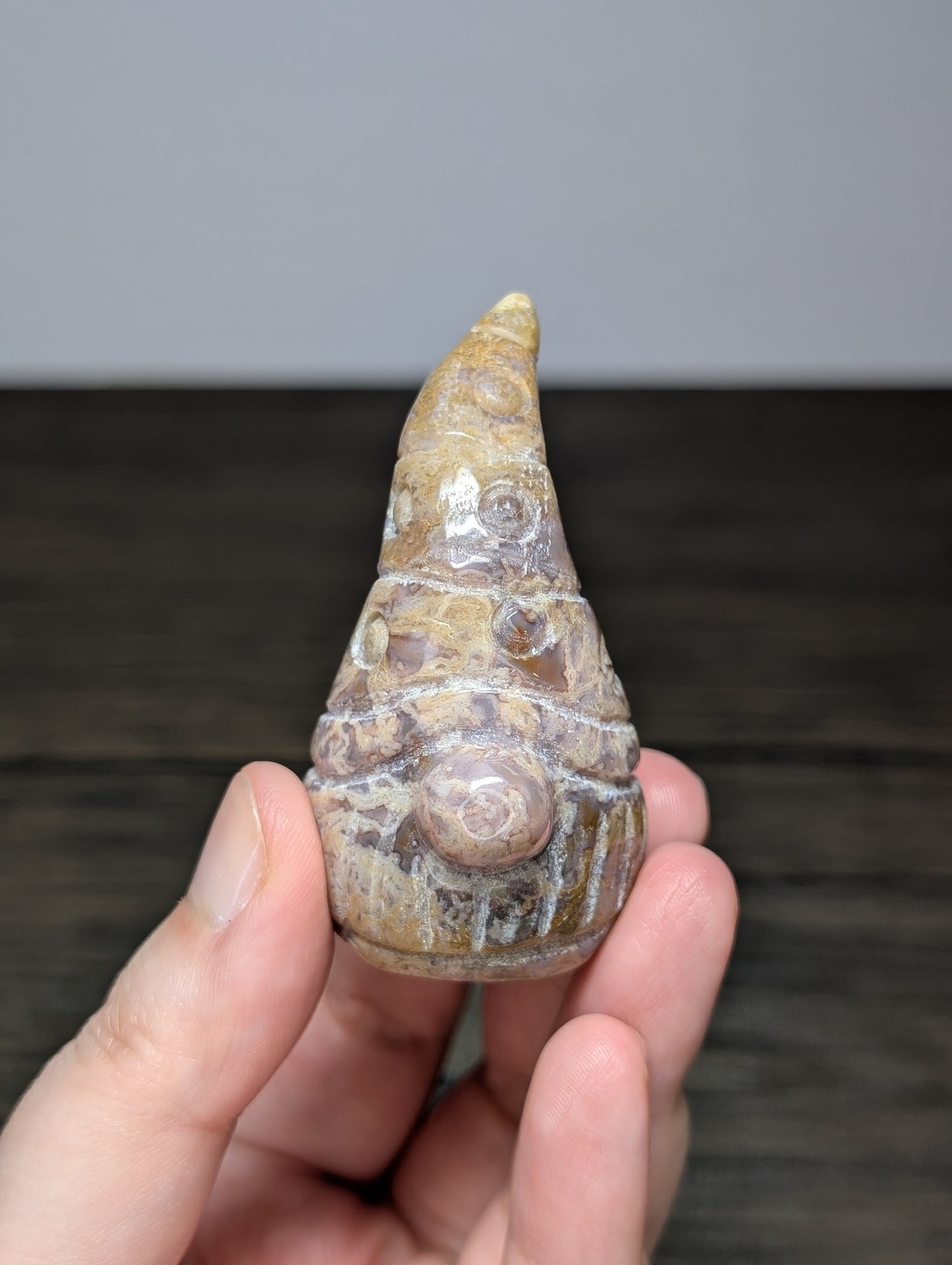 Sea Jasper Gnome Carving