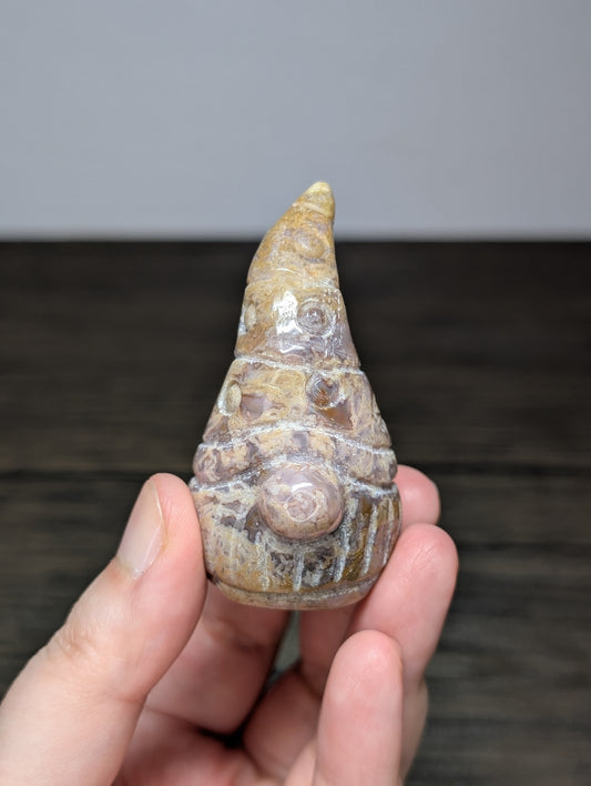 Sea Jasper Gnome Carving