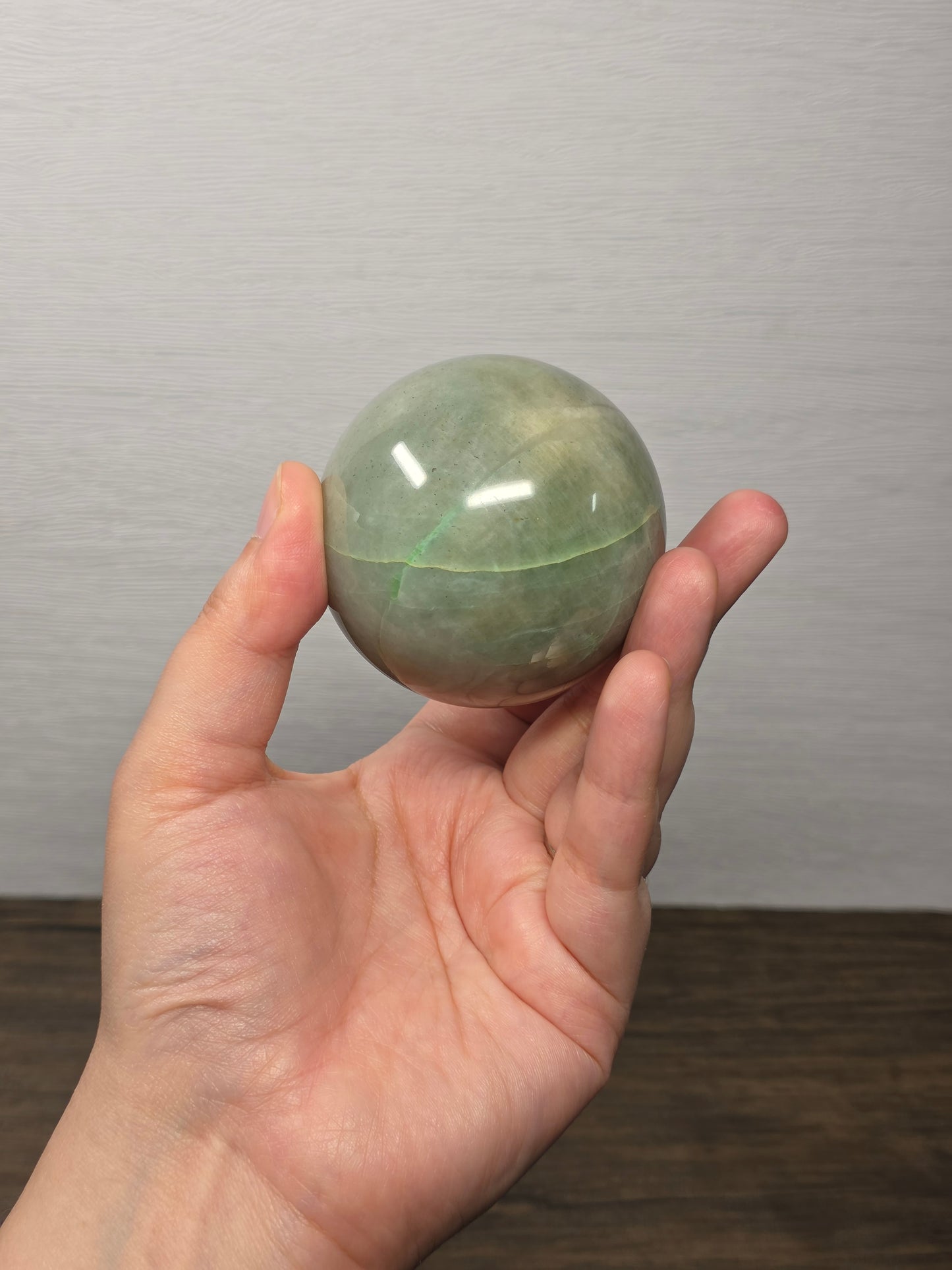 Green Moonstone Sphere