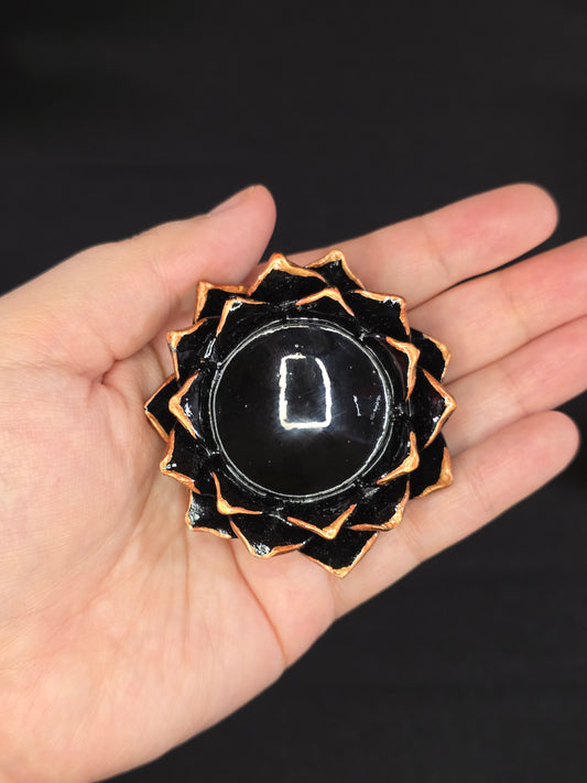 Resin Lotus Sphere Stand