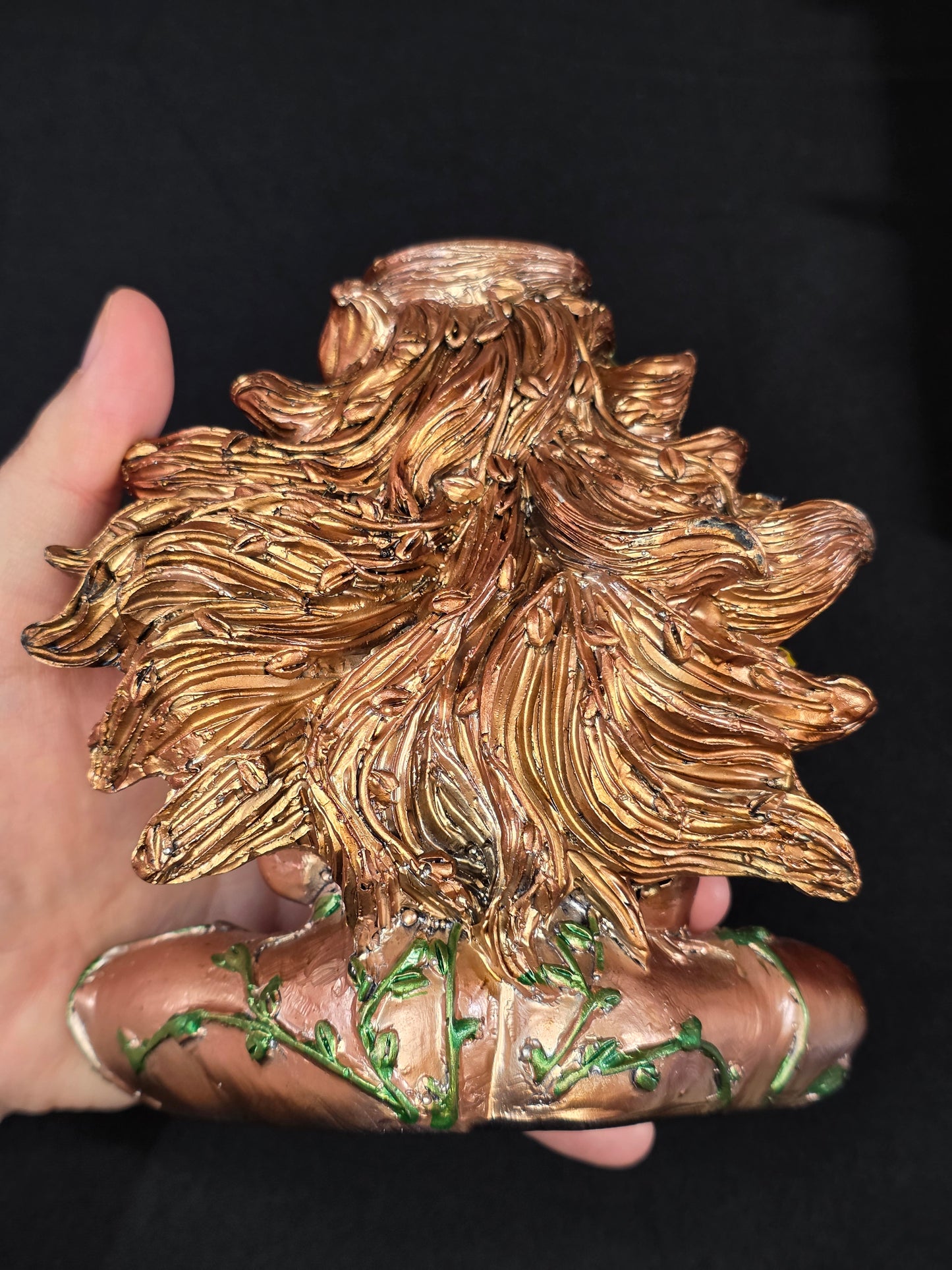 Resin Mother Earth Sphere Stand