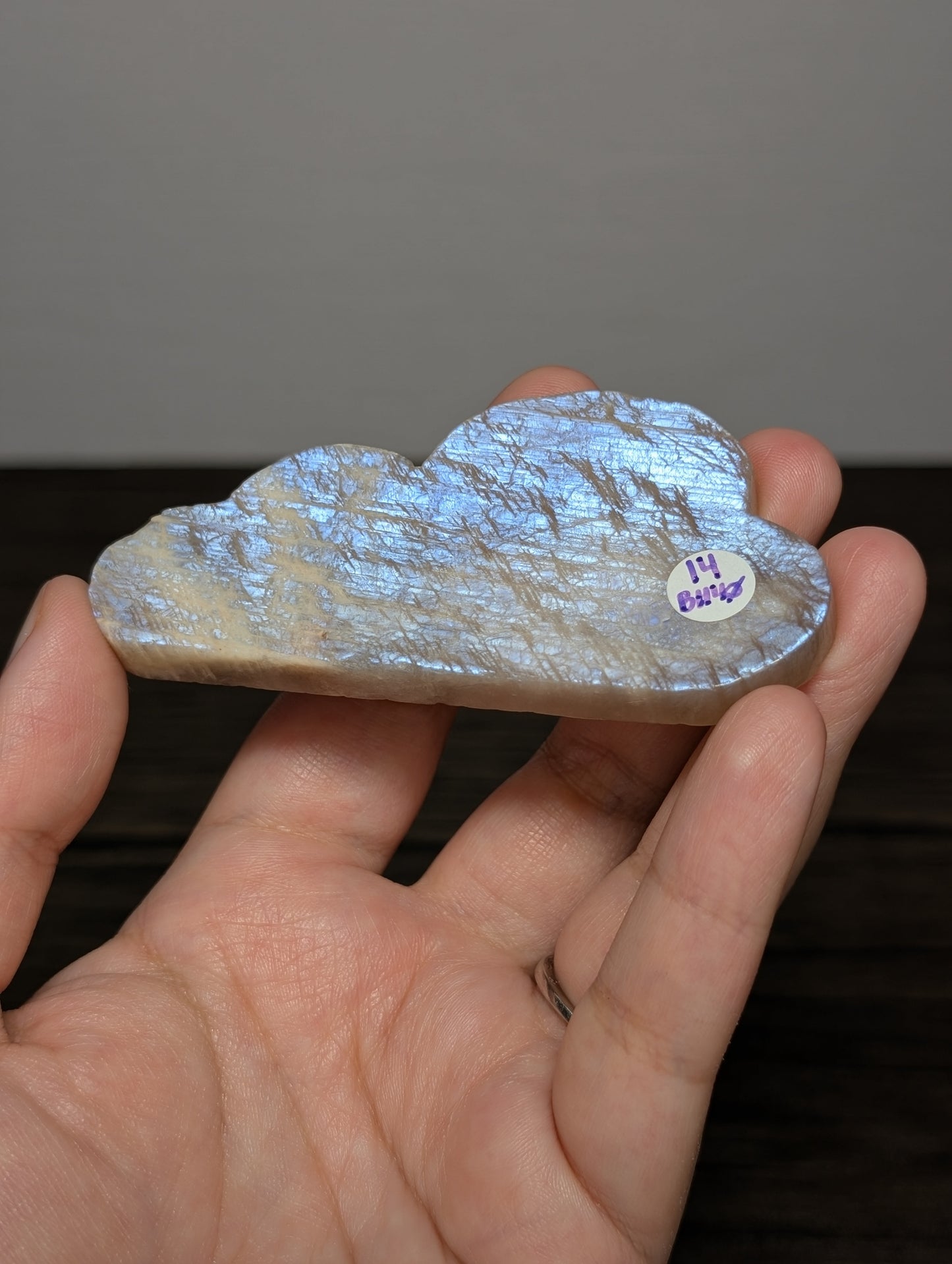 Blue Moonstone x Sunstone Cloud Carving