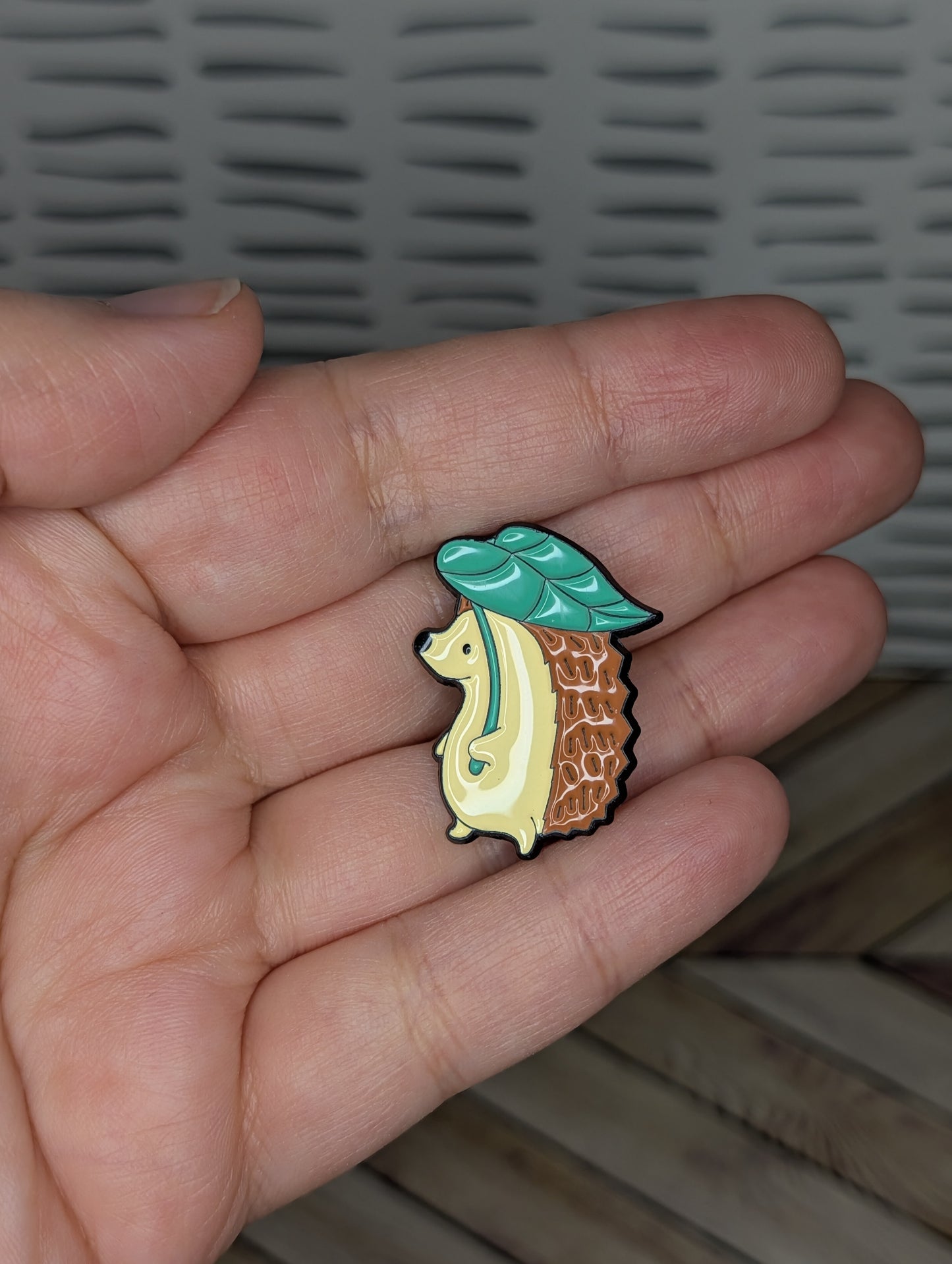 Hedgehog Enamel Pin