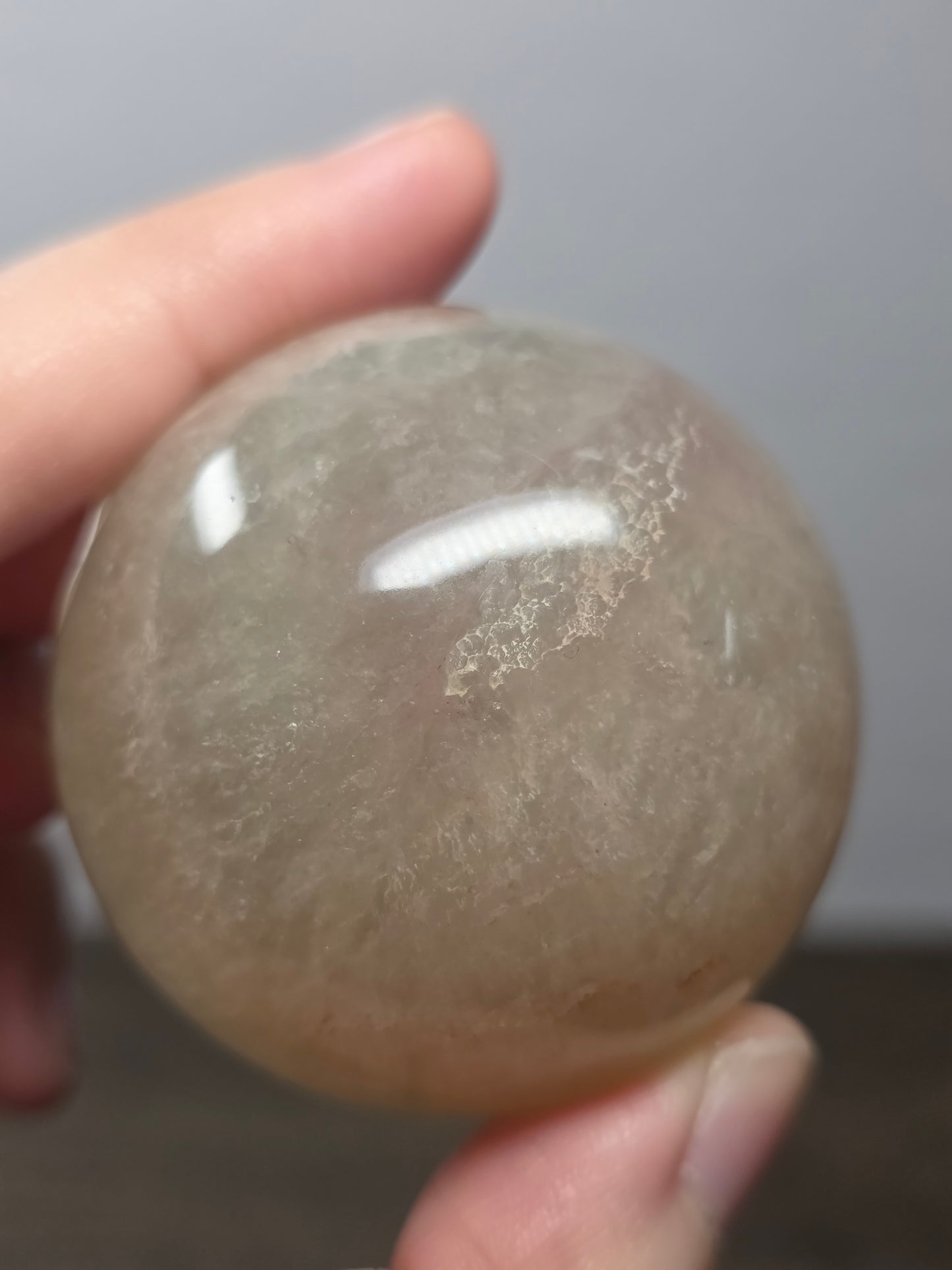 Fluorite w/ Hematite Sphere