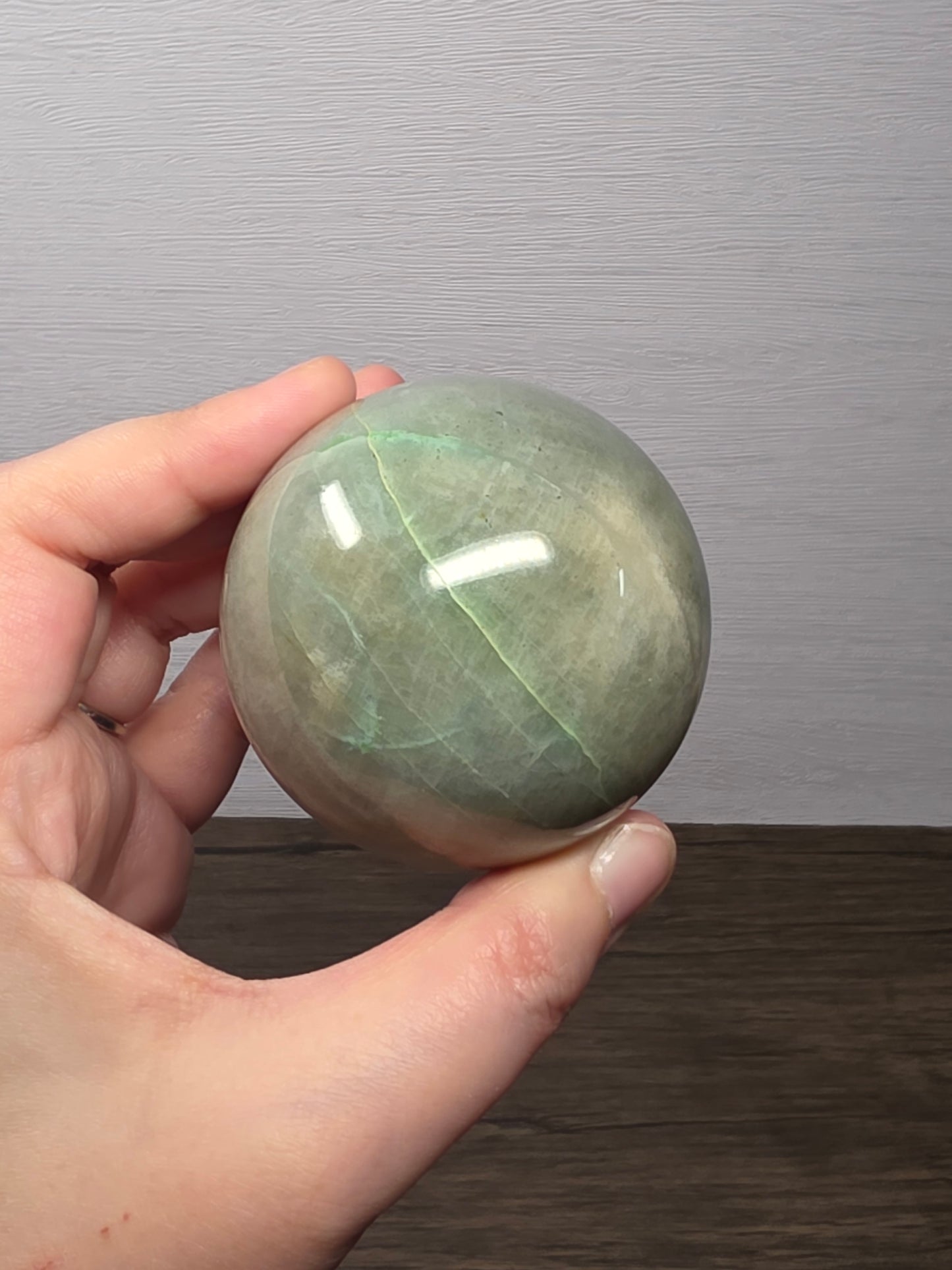 Green Moonstone Sphere